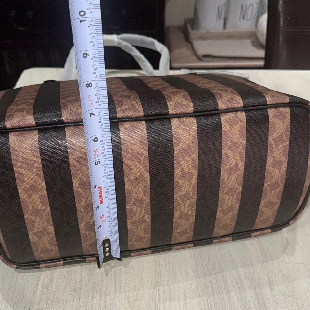 Coach Signature Stripe XLCity Tote
